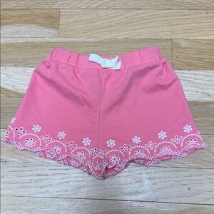 Adorable Pink Kids Shorts with White Detailing